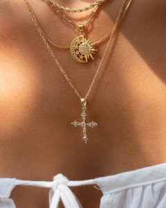 MARIA CROSS NECKLACE