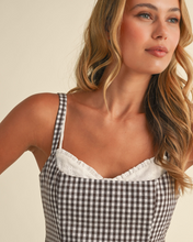 Load image into Gallery viewer, NORAH GINGHAM MINI DRESS