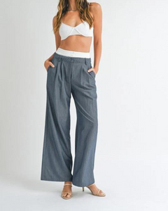 RISKY BUSINESS PINSTRIPE TROUSERS