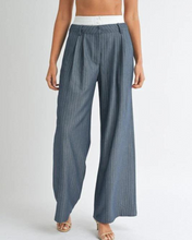 Load image into Gallery viewer, RISKY BUSINESS PINSTRIPE TROUSERS