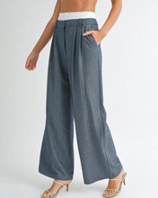 Load image into Gallery viewer, RISKY BUSINESS PINSTRIPE TROUSERS