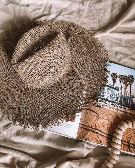 NOMAD FRAYED STRAW HAT